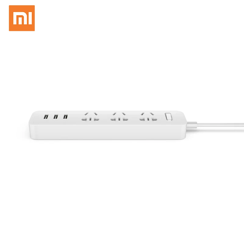 
Chinese Version Xiaomi Power Strip 3 Outlet 3 USB Fast Charging Patch Board Plug 