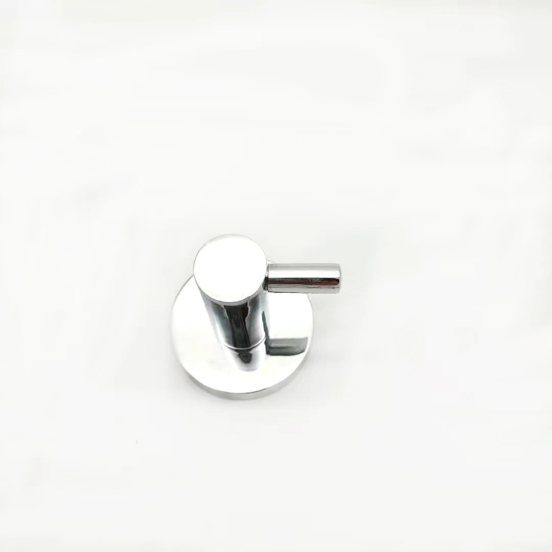 
bathroom single wall mount rode hook for towel chrome 