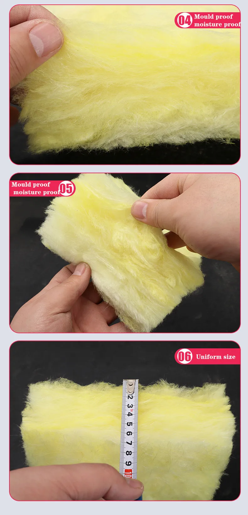 China factory price acoustic insulation mineral other heat rock wool panel glass wool board slab blanket roll pipe