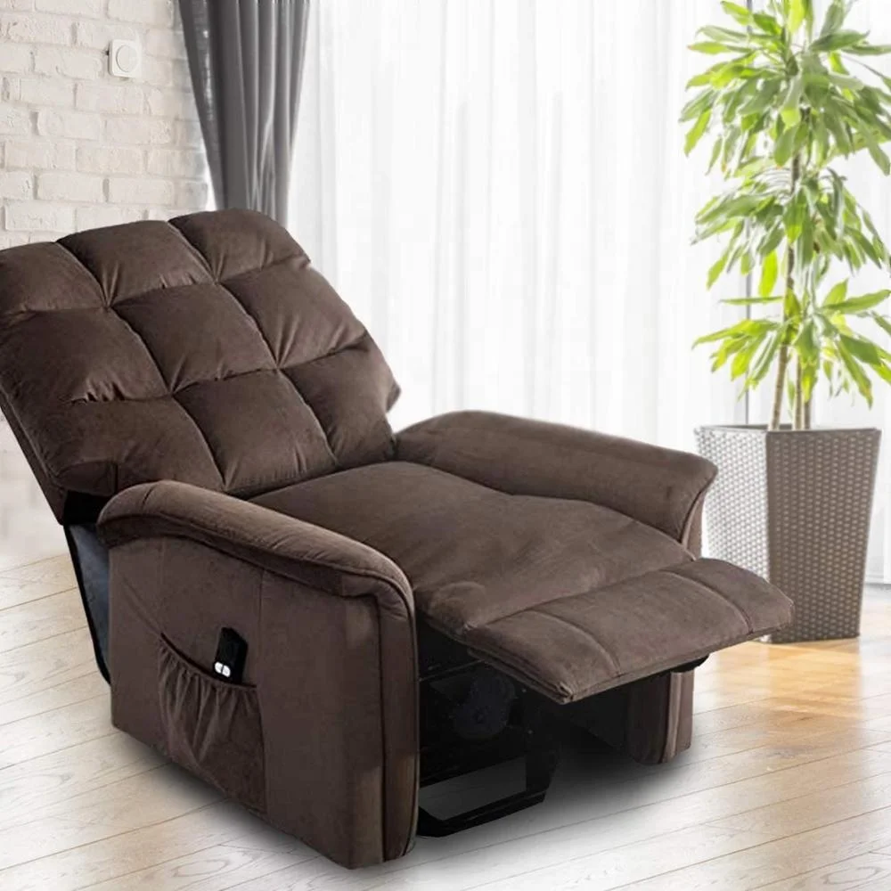  Мебель JKY удобное кресло-шезлонг из мягкой ткани с электрическим подъемником и дистанционным управлением для пожилых людей