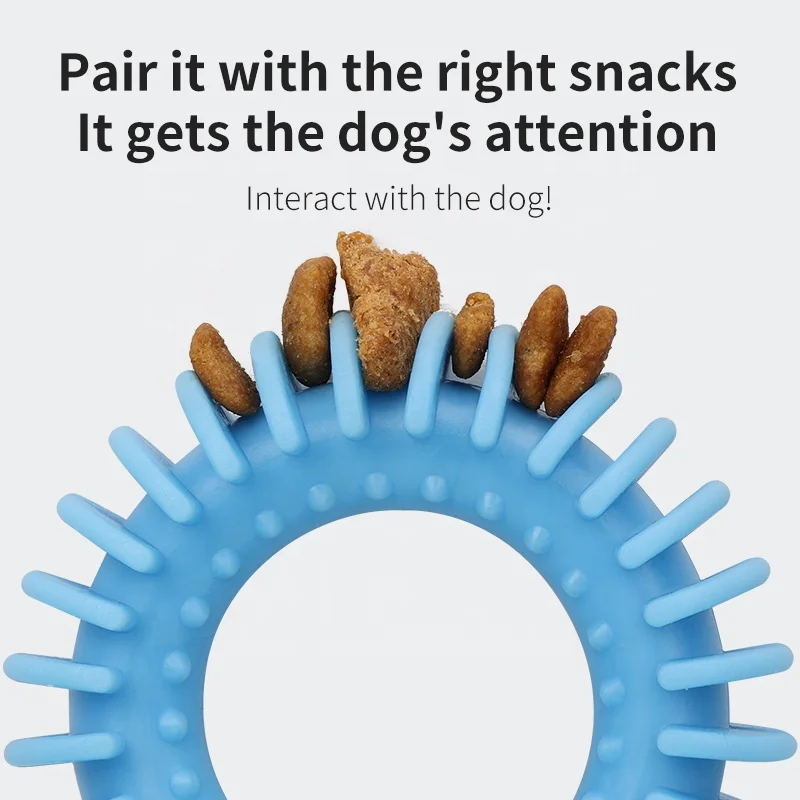 Hot Sale Beef Flavor Rubber Indestructible Pet Dog Chew Toy for Aggressive Chewers Teeth Cleaning Dog Toothbrush