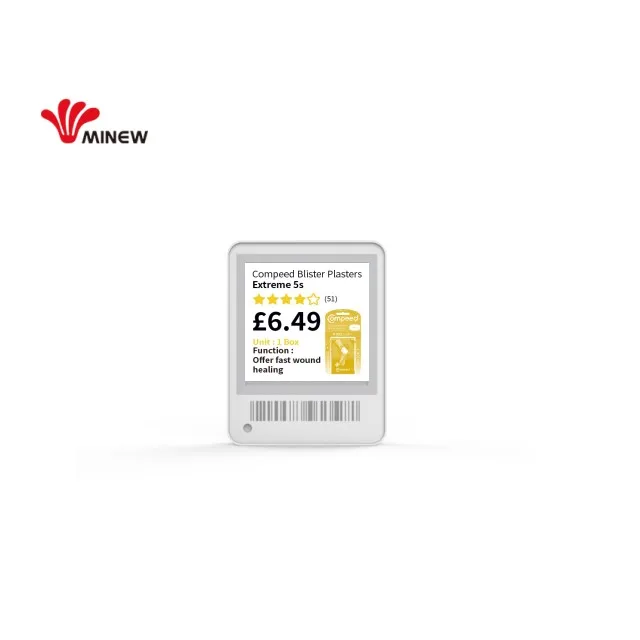 Minew 1.54 inch BLE 5.0 high-quality dot matrix e-ink display digital price tag