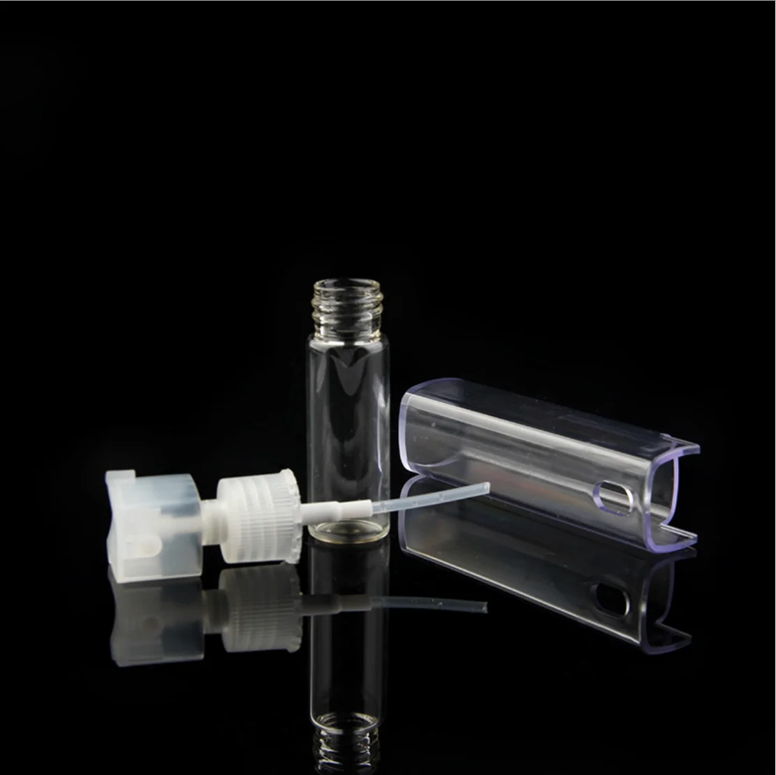 10ml fine mist squirt Square card pocket mini water spray bottle plastic square mist spray bottle