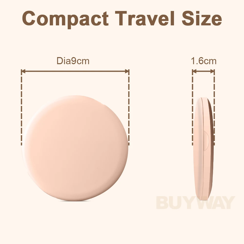 Custom Logo Usb Rechargeable Portable Travel Handheld Pocket Foldable Led Light Cosmetic Smart Touch Screen Bag Makeup Mirror