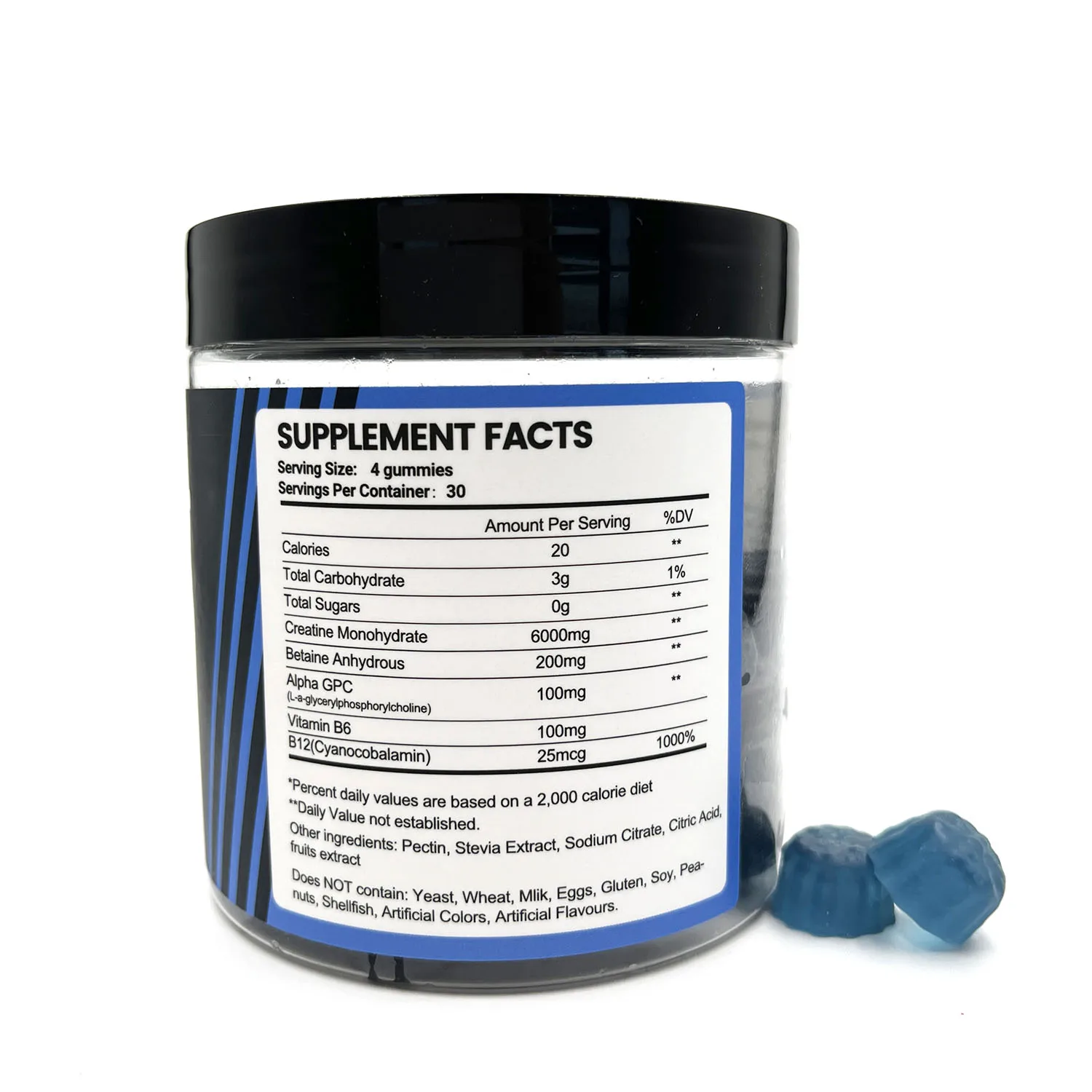 Spot Supply Preworkout Supplements 5g 6g Creatine Monohydrate Per Serving Alpha GPC Complex Creatine Gummies