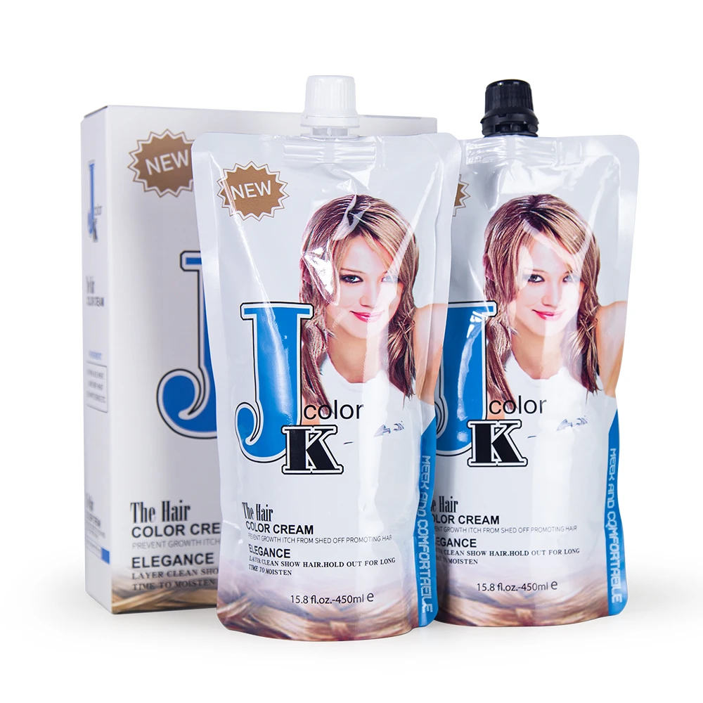 Wholesale in stock JK hot selling nature color black hair dye cream