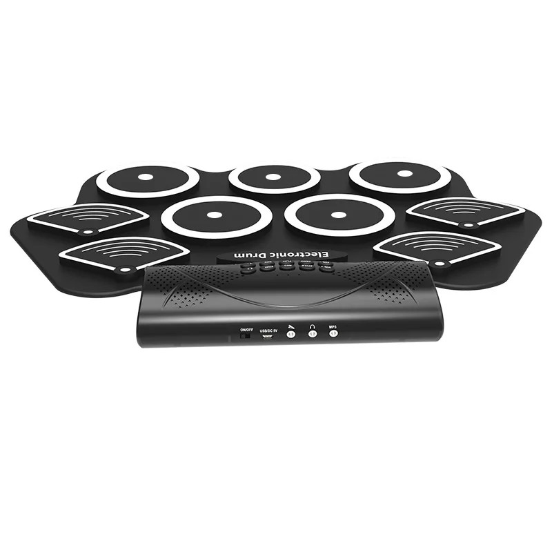 wholesale drum pad roll up drum kit electronic drum set bateria electronica kids toys musical instruments