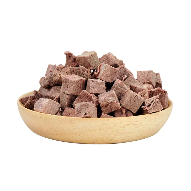 OEM factory cheap price delicious freeze dried beef cubes dog food