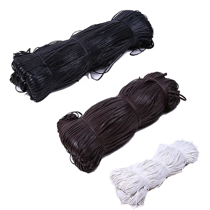 Flat Waxed Braided Cotton Rope for Shoelace