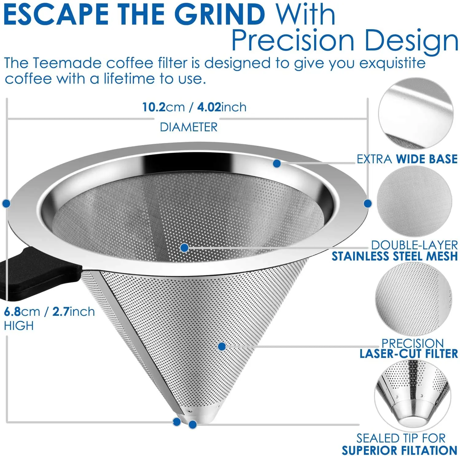 coffee strainer Permanent coffee filter