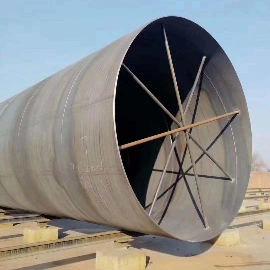 api 5l x42 x52 x60 spiral welded steel pipes port construction project ssaw pipe