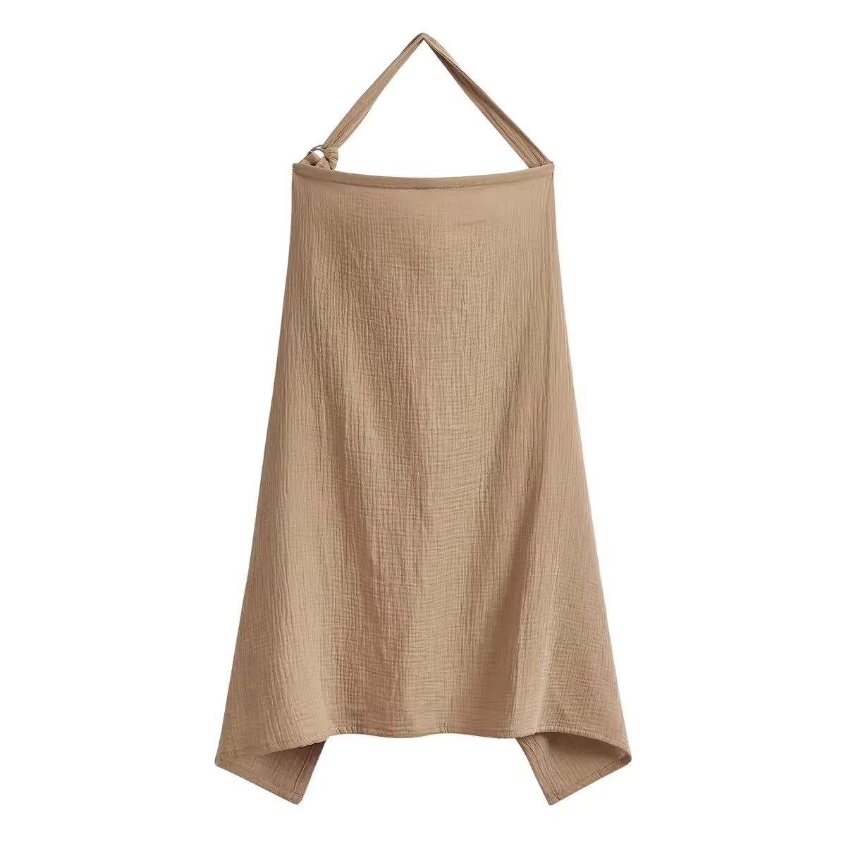 Muslin Nursing Cover for Baby Breastfeeding Breathable Cotton Breastfeeding Cover with Rigid Hoop for Mother Nursing Apron