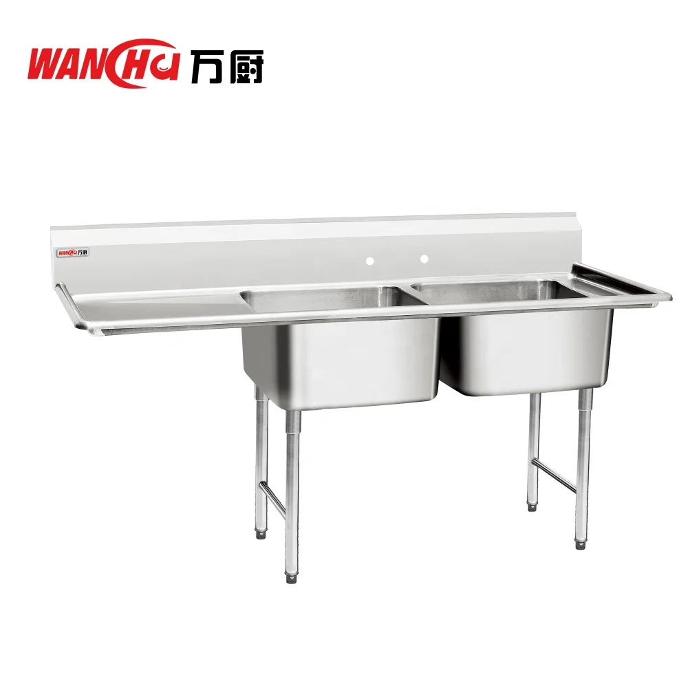 Restaurant Equipment Wholesale 3 Compartment Commercial Sink Food Prep Table/Double Drainer 3 Compartment Commercial Hotel sink