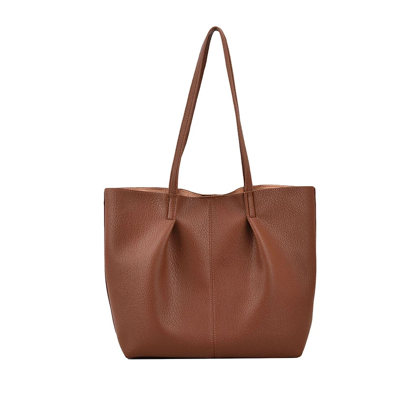 Korean tote bag female 2024 new large-capacity simple two-piece handbag