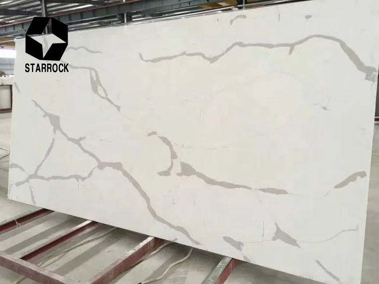 
Artificial Quartz Stone Calacatta White Quartz Countertop 
