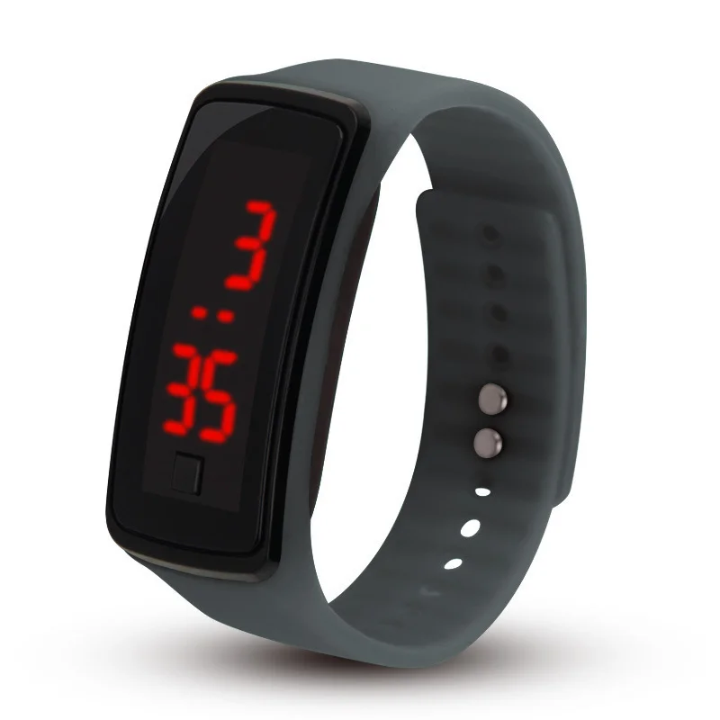 factory cheap price sports LED digital watches simple LED custom logo watches