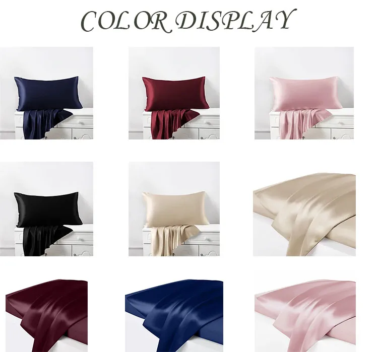 Super Soft Real Silk Pillowcase 25 momme Mulberry Silk Pillow Case Gift Set