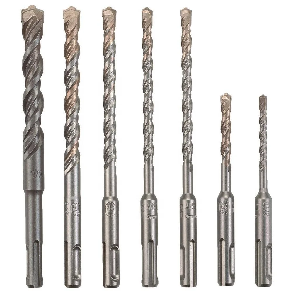 6PCS Carbide Tip SDS Plus Shank 5 to 10mm Electric Hammer Drill Bit Set