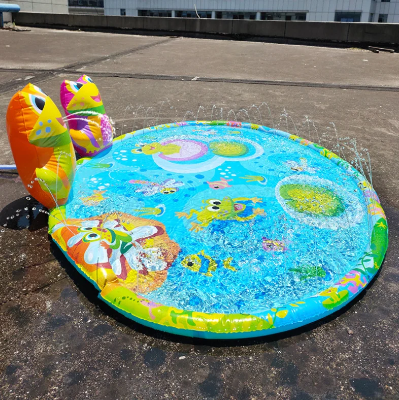 Детский надувной коврик для водяных брызг, игровой коврик для младенцев