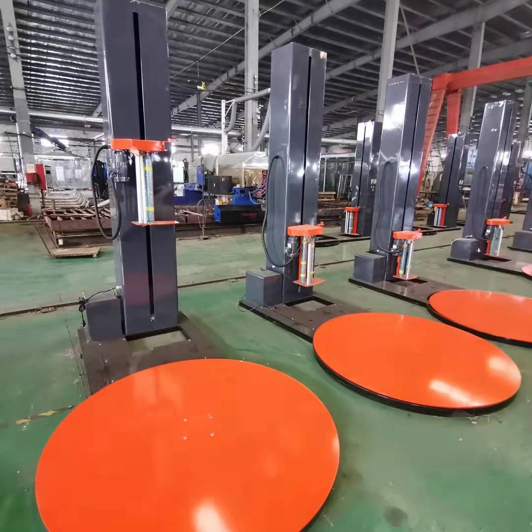 electric motor 220V chinese automatic luggage pallet wrapping machine