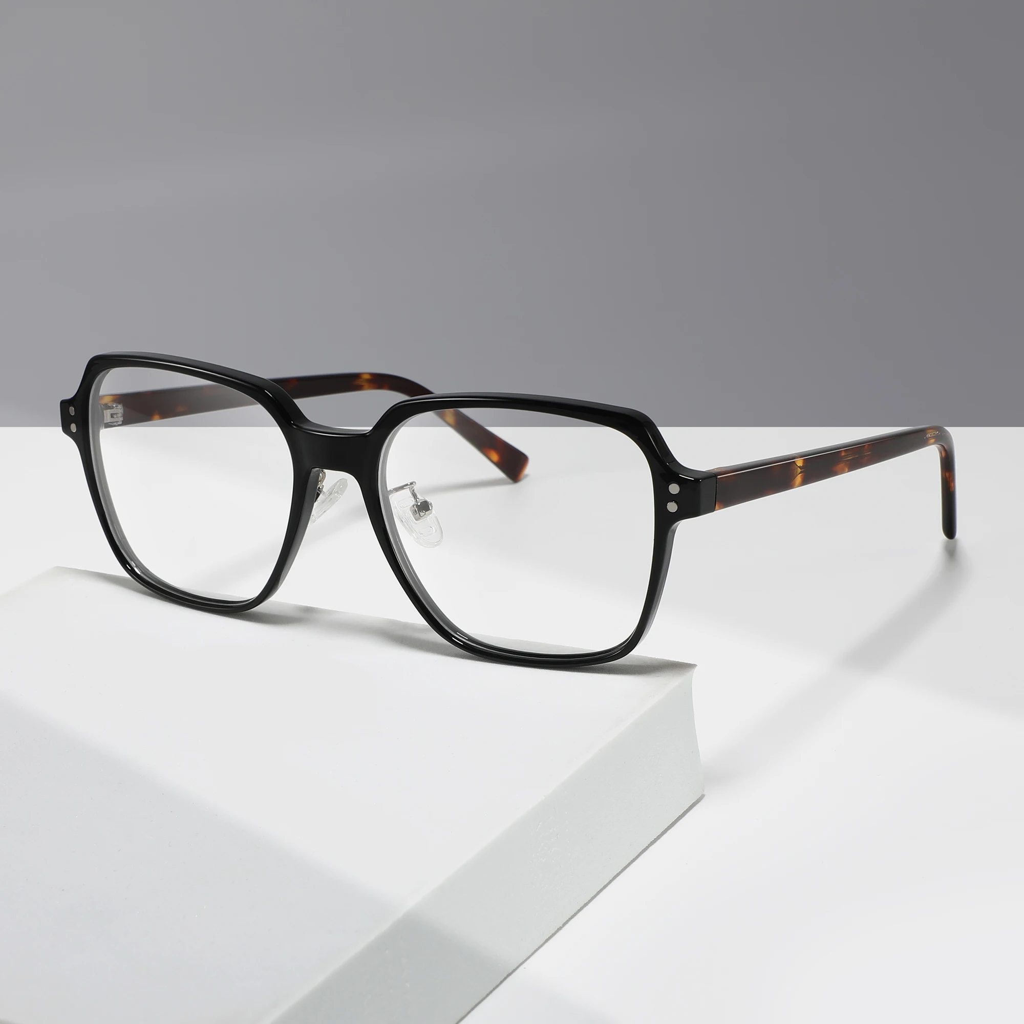 Conchen Retro Eyeglasses Oversize Glasses Custom Logo Acetate Optical Eye Glasses Frames