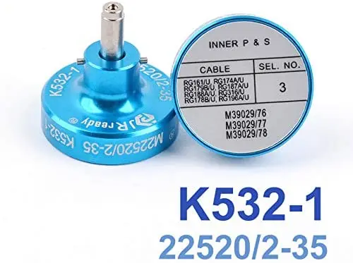 K532-1Positioner For CrimperYJQ-W1A for Contacts M38999 Series 1,2,3& 4 M39029/76-PIN,77-SKT,78-SKT CONTACT MIL-DTL-24308