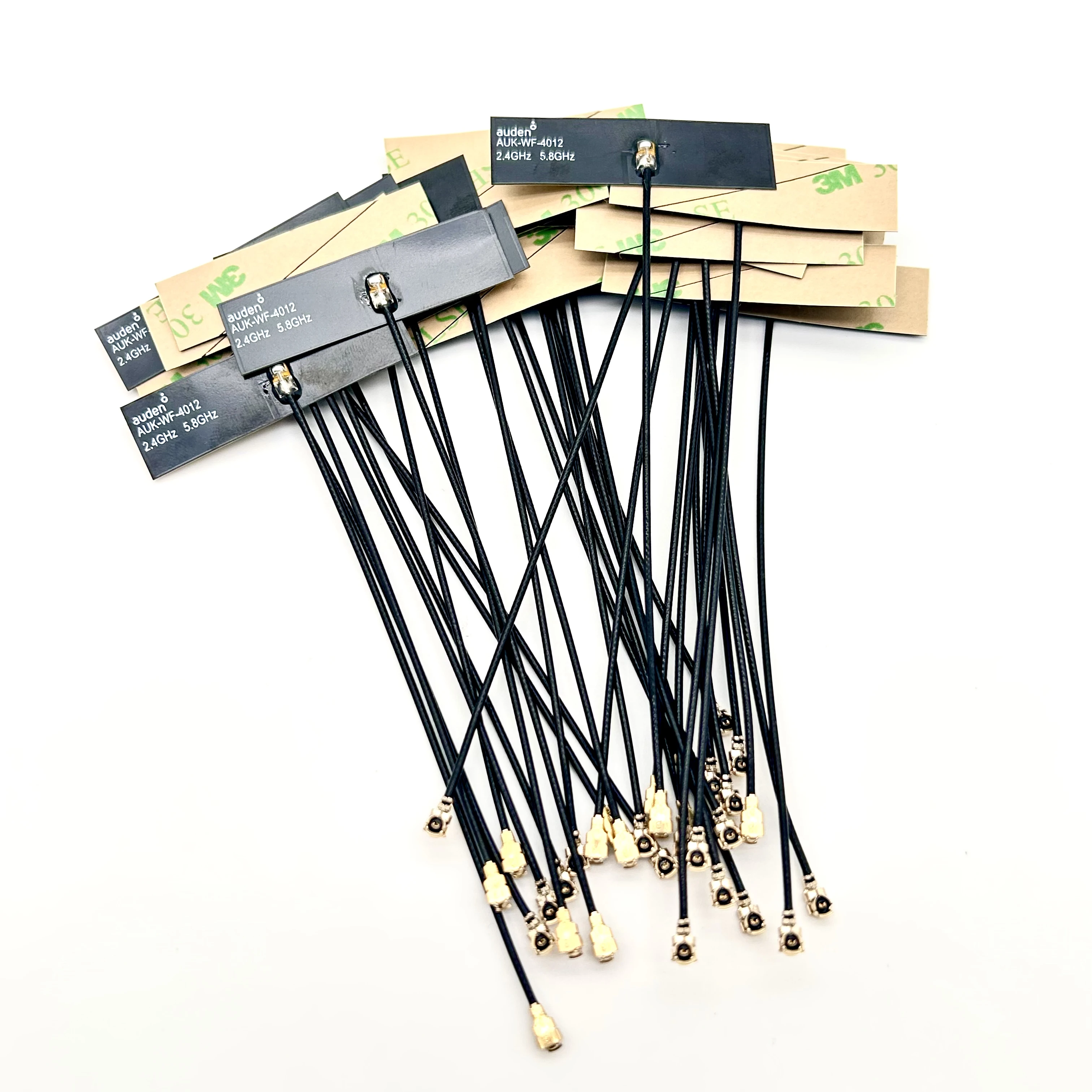 Auden 5 dBi  40*12mm 2.4GHz 5GHz 5.8GHz Dual Band FPC 1.13 cable 10cm IPX1 u.fl connector 2.4 ghz fpc antenna wifi