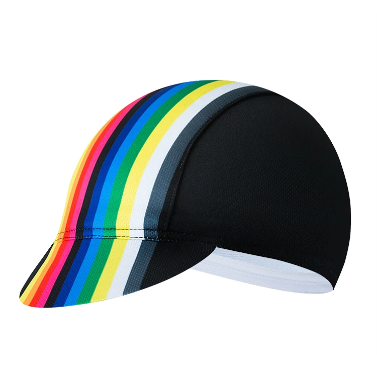 Quick Dry Polyester Sublimation Printing Logo Bicycle Road Bike Hat Custom Cycling Cap