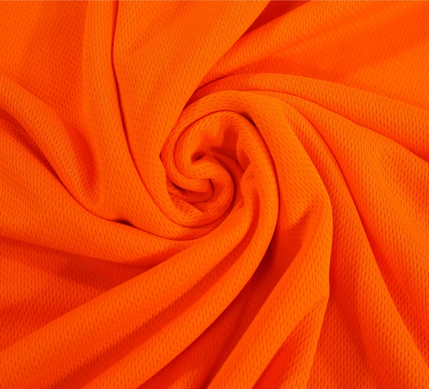 Moisture Wicking bird eye 50%coolmax 50% poly jersey knit  fabric feel comfortable cooldry