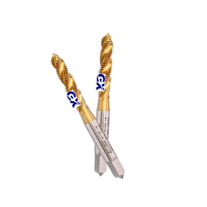 Yellow Screw tap high quality HSS thread taps hand screw tap