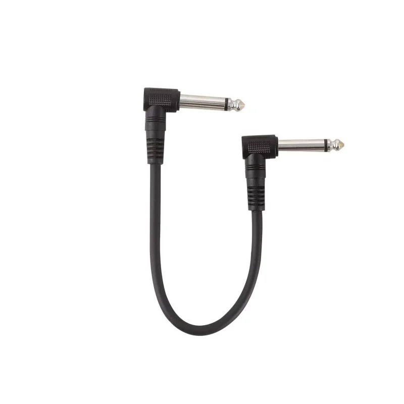 Electric Guitar Effect Cable Double Bend 30cm Guitar Patch Cable 5.0mm Interface Bass Keyboard Connection