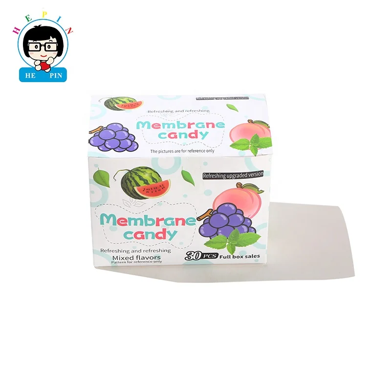 Wholesale Fruit Flavor Paper Mint Fresh Breath Strips Tablet Candy Pink Color For Kids