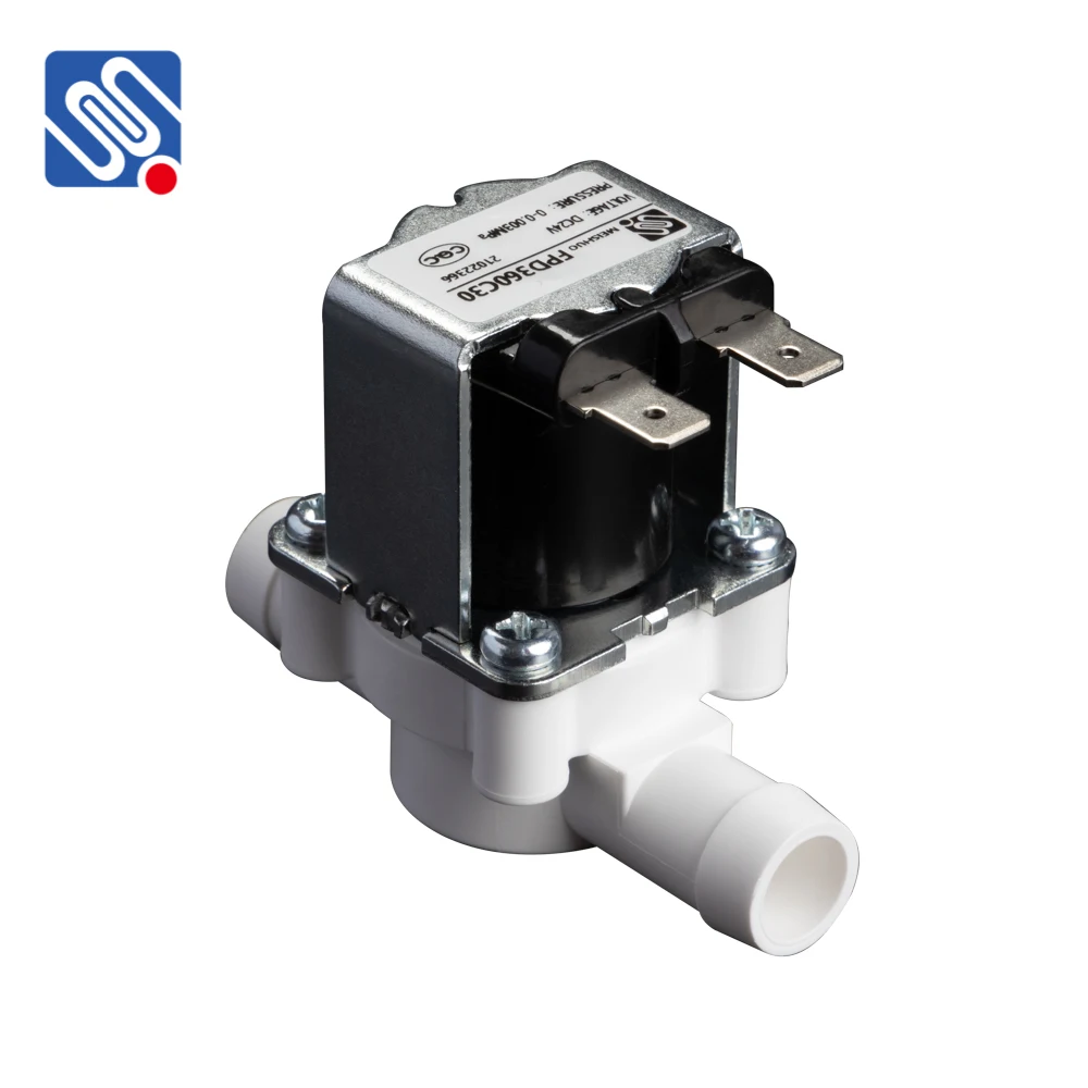 Meishuo FPD360C30 Zero pressure valve 13.7mm pagoda water inlet and water discharge plastic solenoid valve