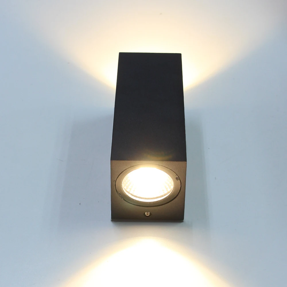 Современная Настенная уличная лампа на заказ, IP65, водонепроницаемое внешнее алюминиевое бра для коридора и крыльца, вертикальный светодиодный светильник
