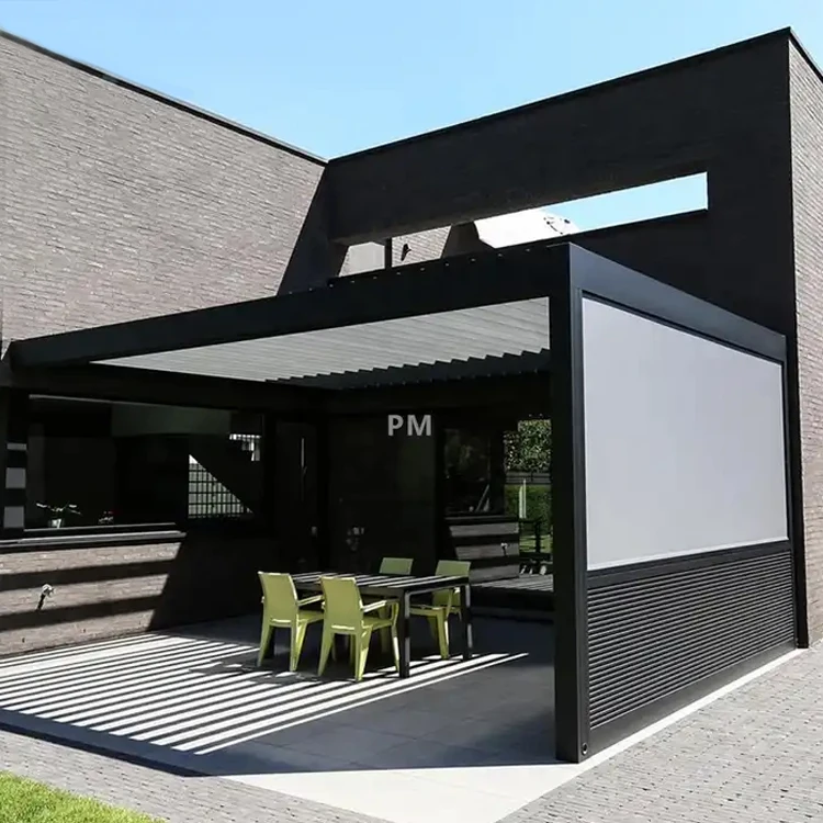 aluminium pergola cover system aluminium louvre roof bioclimatic pergola aluminium modern terrace louver pergola bioclimatica