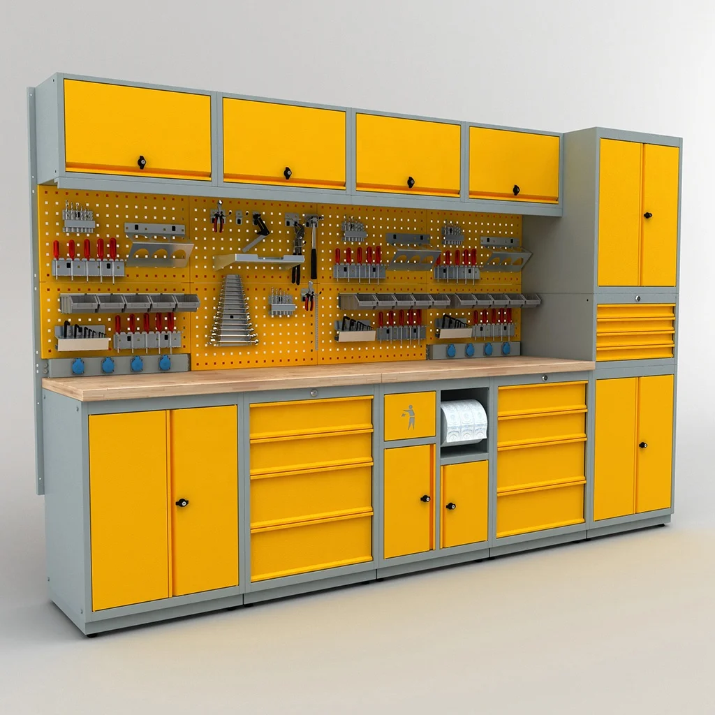 High Quality Metal Modular Tool Cabinet Storage System For Mechanic Garages Workshops Hobby Usage