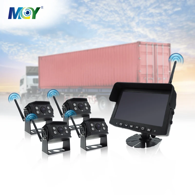 300m Transmission Range Reverse Wireless System Bus Truck Car Security CCTV Wireless Backup Camera