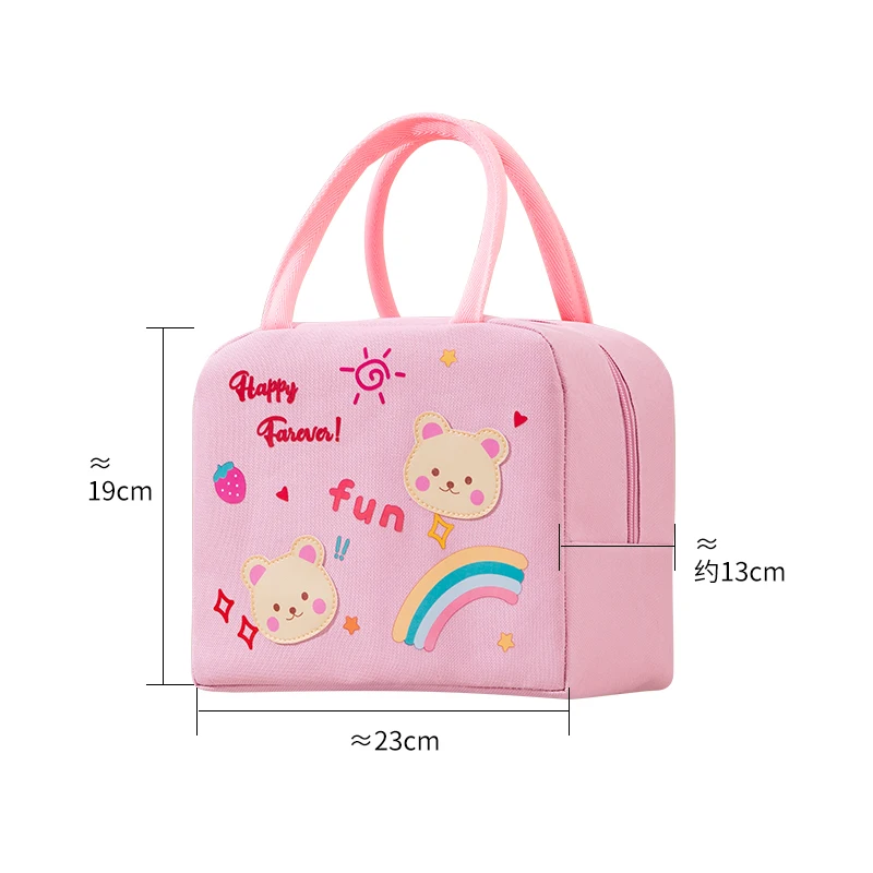 Pattern Food Bags Breast Milk Insulated Cooler Picnic Lunch Bag Hot Sale Cartoon Custom Travel Office for School Kids Thermal