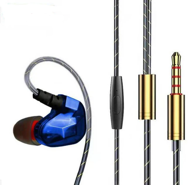 Проводные гибридные наушники для мобильного телефона samsung с 4 драйверами и заушным крючком 3,5 мм