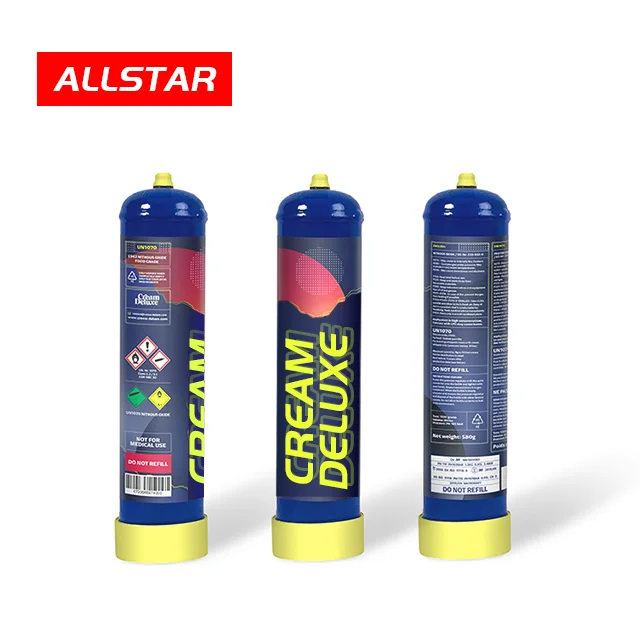 Hot Sale 580g 615g 640g Food Grade Cream Whipper Canister Gas Cylinder For Dessert