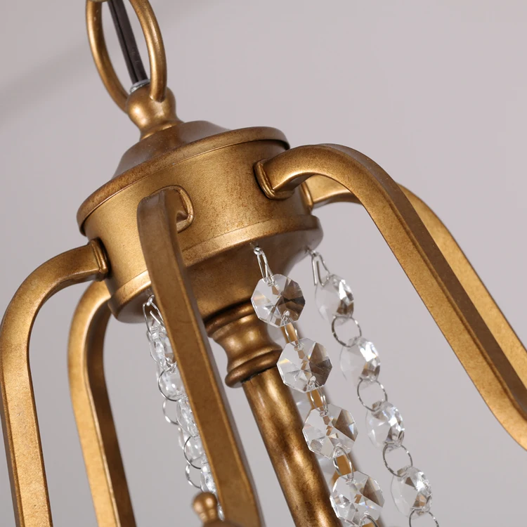 Modern Brass Gold Rustic Led Luxury K9 Crystal Glass Chandelier Antique Light for Living Room