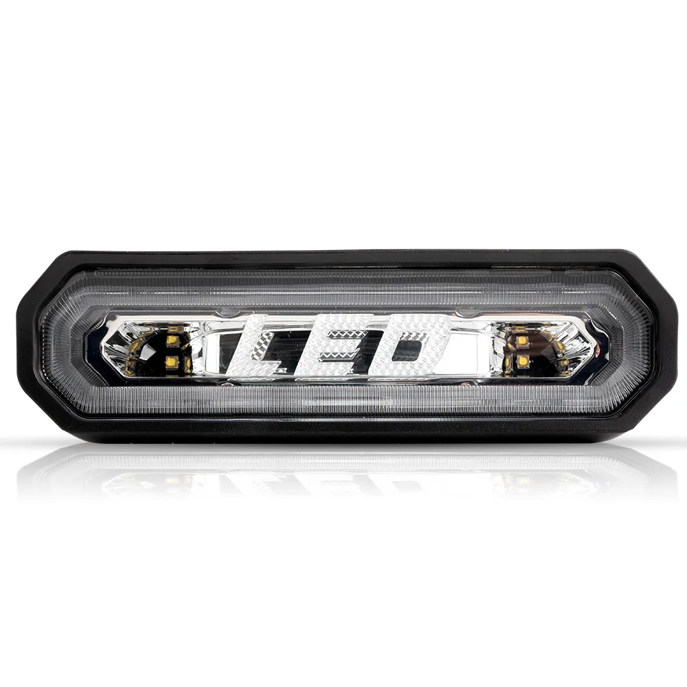 
 7 дюймов зеркало заднего вида монитор СВЕТОДИОДНЫЙ погоня света с стробоскопическим источником сигнала для уличного использования бег тормозной фонарь заднего хода и Curtesy режим для UTV RZR ATV грузовик внедорожных транспортных средств  