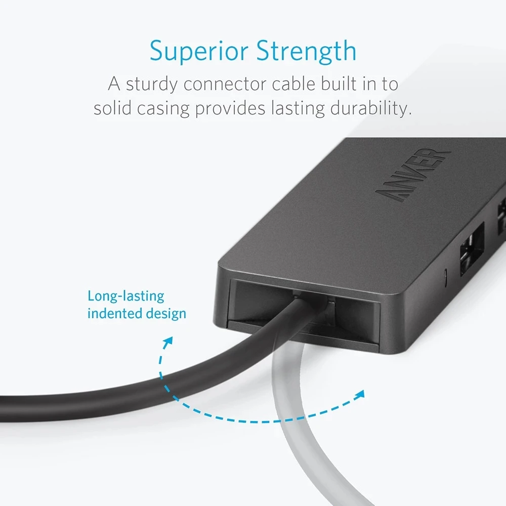 Anker 4-Port USB 3 0 Ультратонкий концентратор данных для Macbook Mac