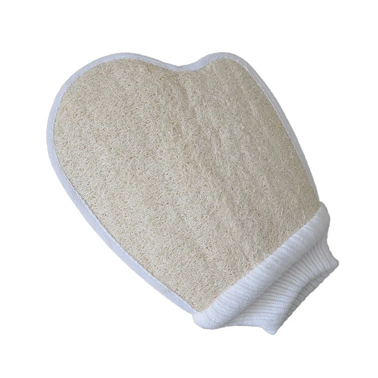Natural Loofah Bath Glove Bath Body Srubber Sponge Shower Glove Loofah Mitt Deep Exfoliation Wash Mitt