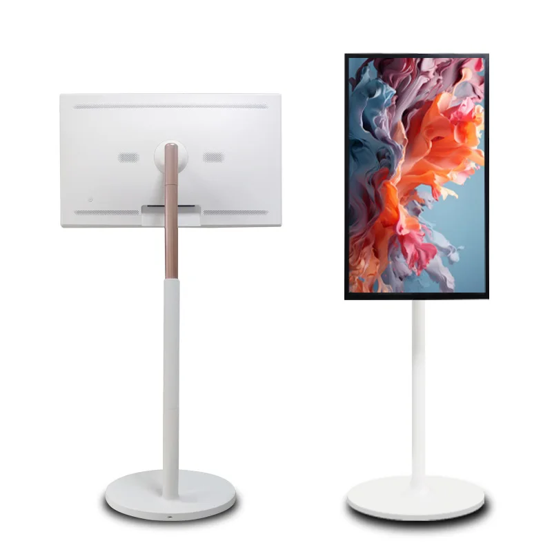 32-Inch Smart TV with 4K 4K LCD Capacitive Touch Portable Android Vertical Display Moving Screen for Indoor Use