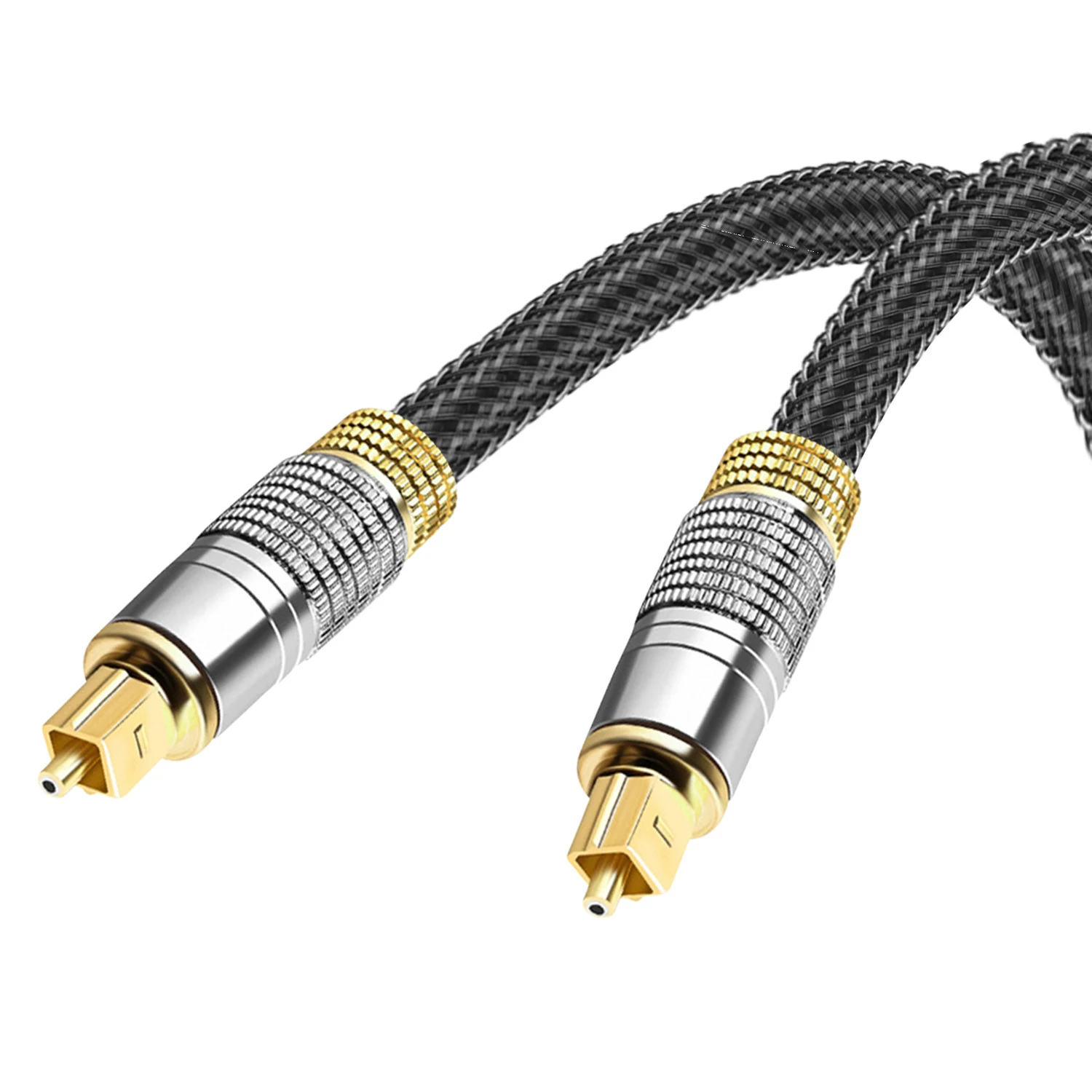 High Quality Gold Plug Digital Fiber Optical Audio Toslink Cable 1/1.5/2/3/5M