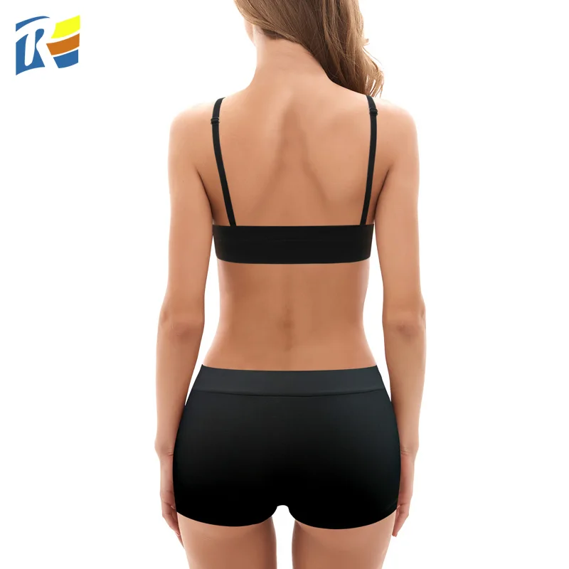 
Customized LOGO Seamless Nylon Yoga 2 Piece Sets Women Bra and Panty Sets 
