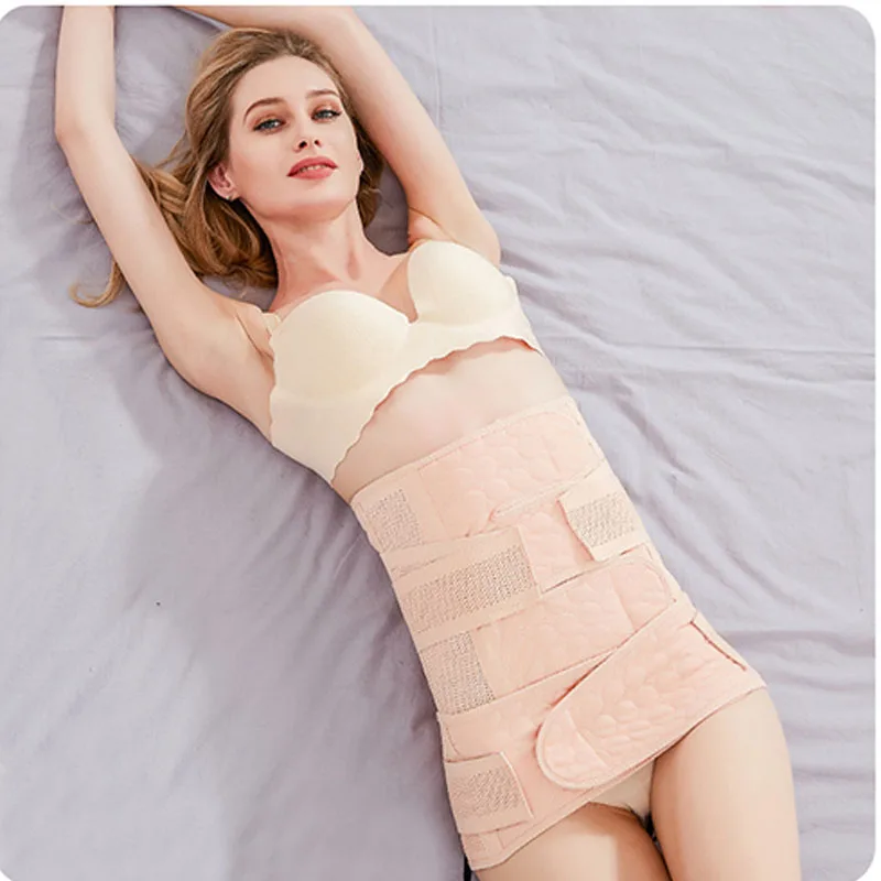 High Quality Wholesale Black color 3 in 1 Postpartum Recovery Belly Band Compression Abdominal Board Postpartum Support Belt