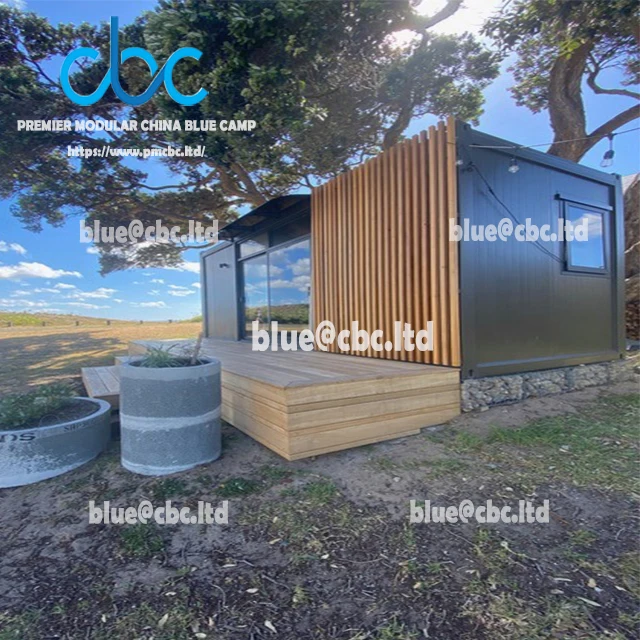Quacent Luxury Modern Two Storey Container Prefabricated Home Tiny Wooden Prefab House Buildings Cabins Hotel Apartment Villa