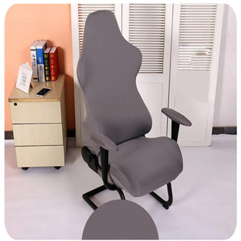 Computer Desk Chair Slipcovers Spandex Jacquard Stretch Gaming Chair Cover.jpg